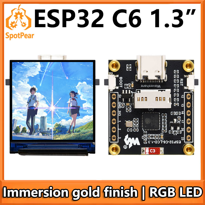 Esp32 C6 - ESP32-C6 ЖК-плата разработки 1,3-дюймовый дисплей 1,3-дюймовый