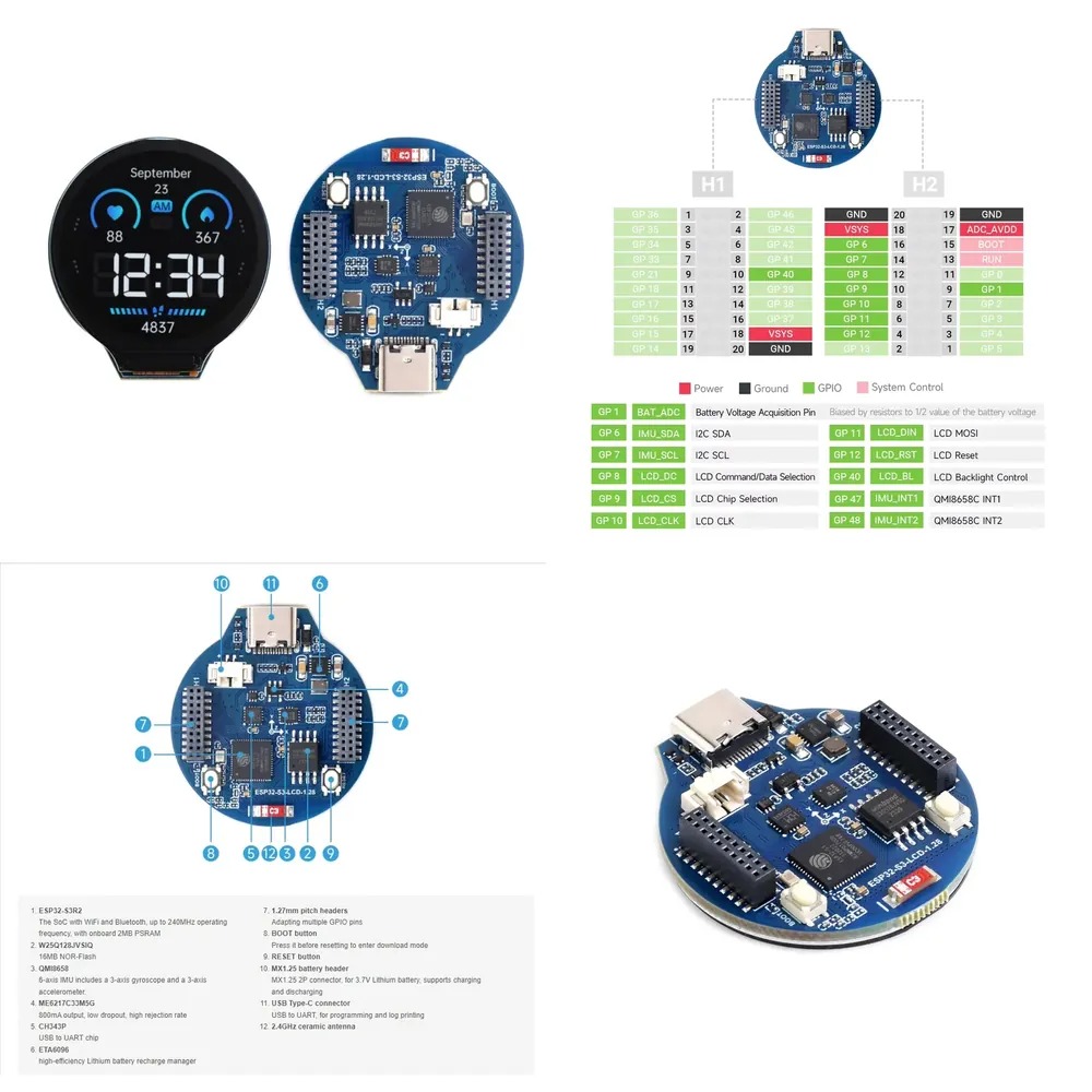 Esp32 - Плата для разработки ESP32-S3 с ЖК-дисплеем