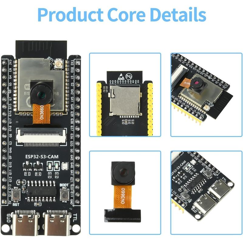 Плата ESP32-S3-CAM с камерой O – обзор и цена Esp32 Wifi Bluetooth Module