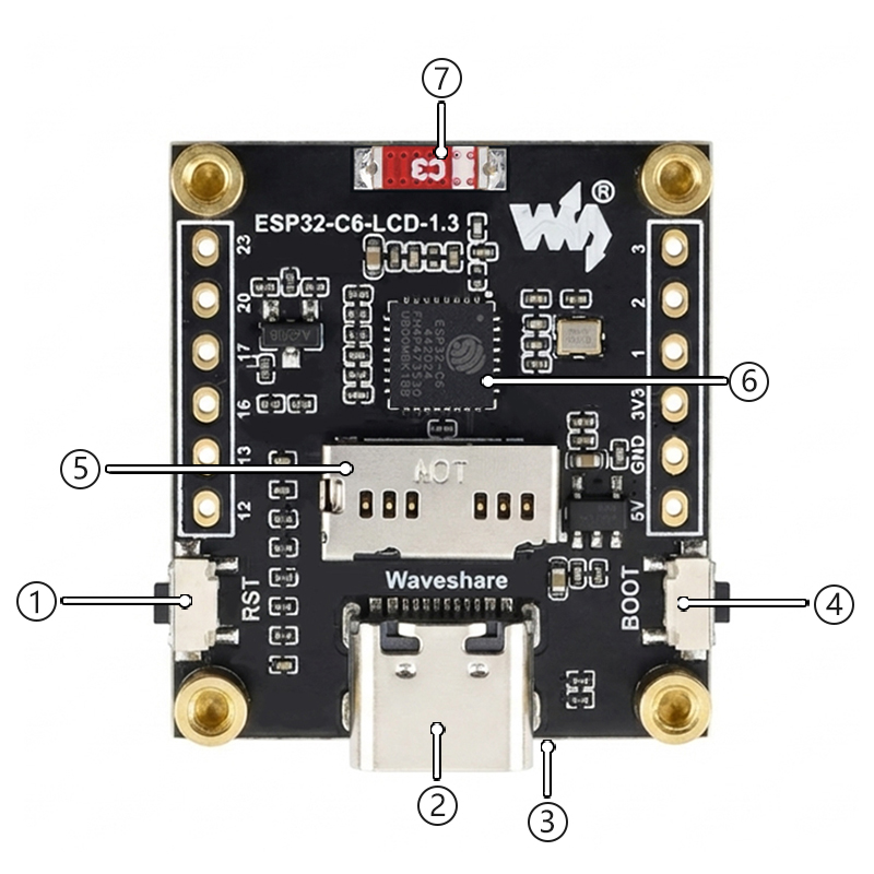 ESP32-C6 ЖК-плата разработки 1 – обзор и цена Esp32 C6