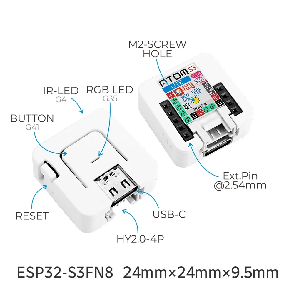 M5Stack AtomS3-Lite – миниатюр – обзор и цена Esp32 Wifi Bluetooth Module