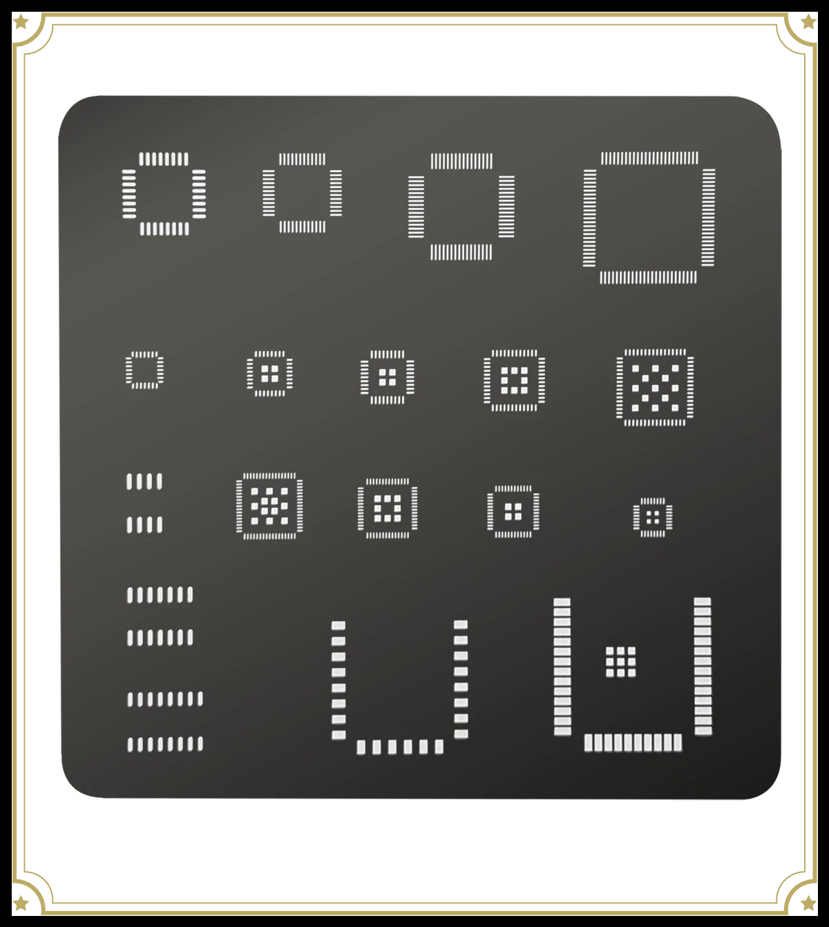 Универсальный трафарет для мик – обзор и цена Esp32