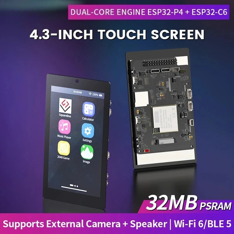 4,3-дюймовый сенсорный экран I – обзор и цена Esp32 C6